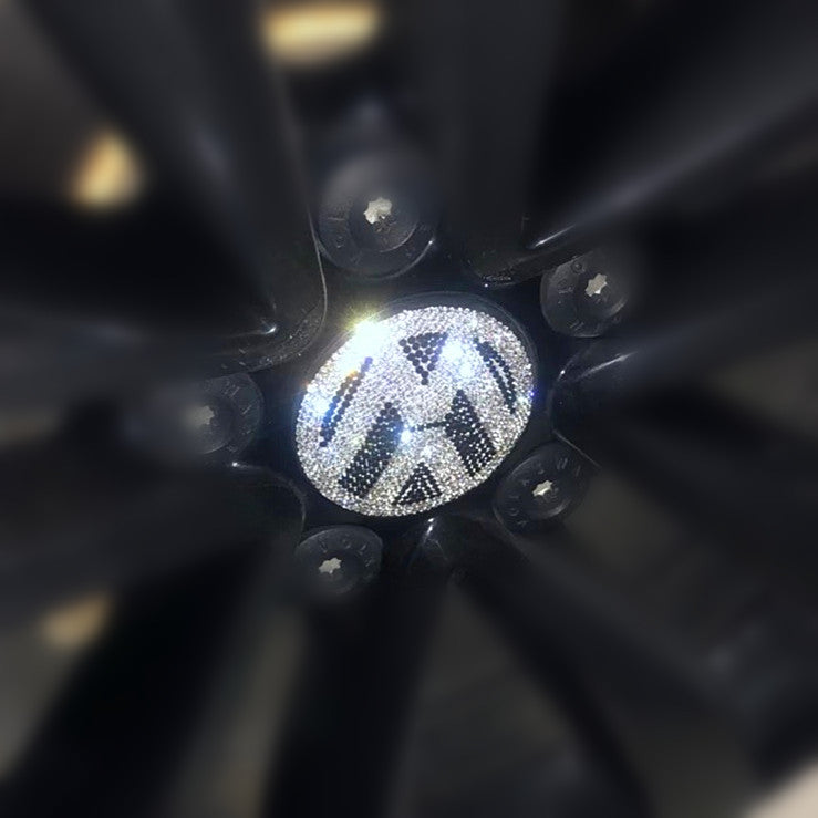 VW R Line Sticker Wheel Center Hub Cap Logo Print, Wheel Emblems, Stickers