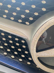 Mercedes Front Grill Mesh Rhinestone Sticker