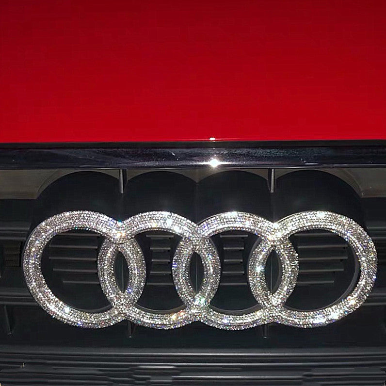 bedazzled audi emblem