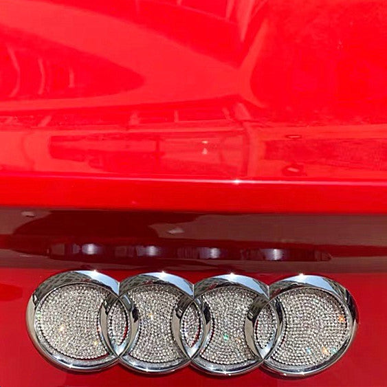 bedazzled audi emblem