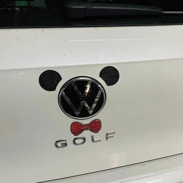 VW Volkswagen Bling LOGO Front or Rear Grille Emblem Made w/ Rhineston –  Carsoda